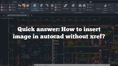Quick answer: How to insert image in autocad without xref?
