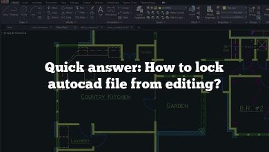 Quick answer: How to lock autocad file from editing?