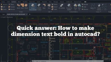 Quick answer: How to make dimension text bold in autocad?