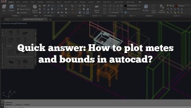 Quick answer: How to plot metes and bounds in autocad?