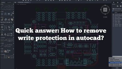 Quick answer: How to remove write protection in autocad?