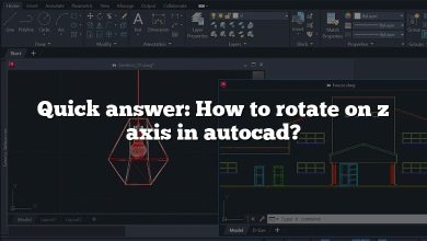 Quick answer: How to rotate on z axis in autocad?