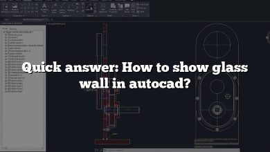 Quick answer: How to show glass wall in autocad?