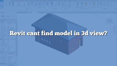 Revit cant find model in 3d view?