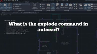 What is the explode command in autocad?