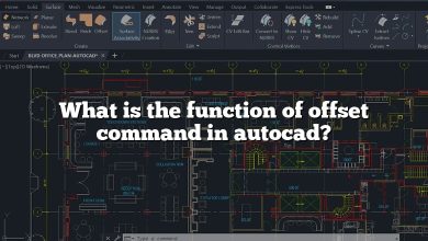 What is the function of offset command in autocad?