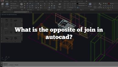 What is the opposite of join in autocad?