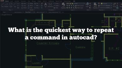 What is the quickest way to repeat a command in autocad?