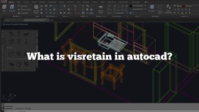 What is visretain in autocad?