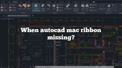 When autocad mac ribbon missing?