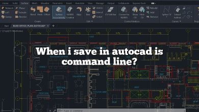 When i save in autocad is command line?