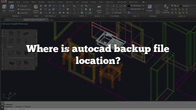 Where is autocad backup file location?