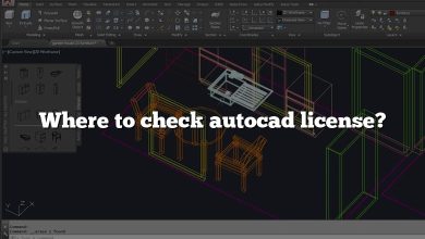 Where to check autocad license?