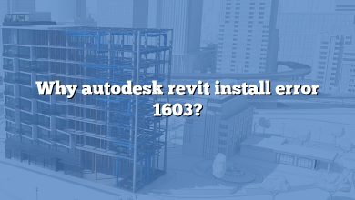 Why autodesk revit install error 1603?