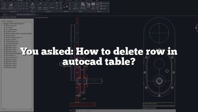 You asked: How to delete row in autocad table?