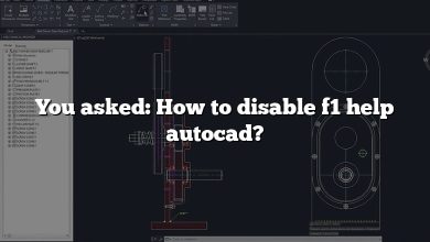 You asked: How to disable f1 help autocad?