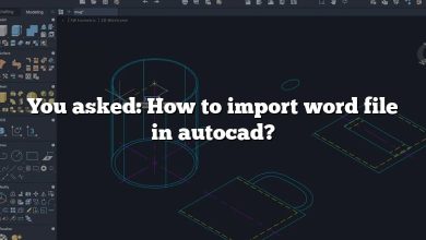 You asked: How to import word file in autocad?