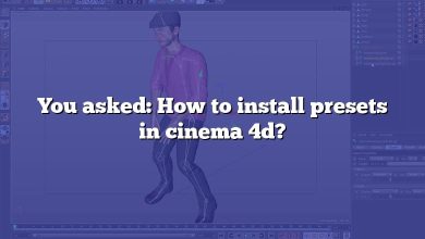 You asked: How to install presets in cinema 4d?