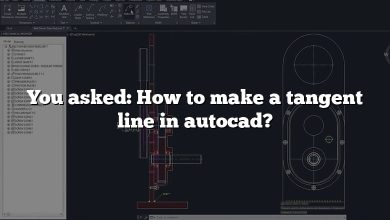 You asked: How to make a tangent line in autocad?