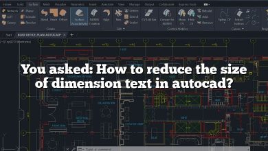 You asked: How to reduce the size of dimension text in autocad?