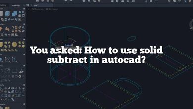 You asked: How to use solid subtract in autocad?