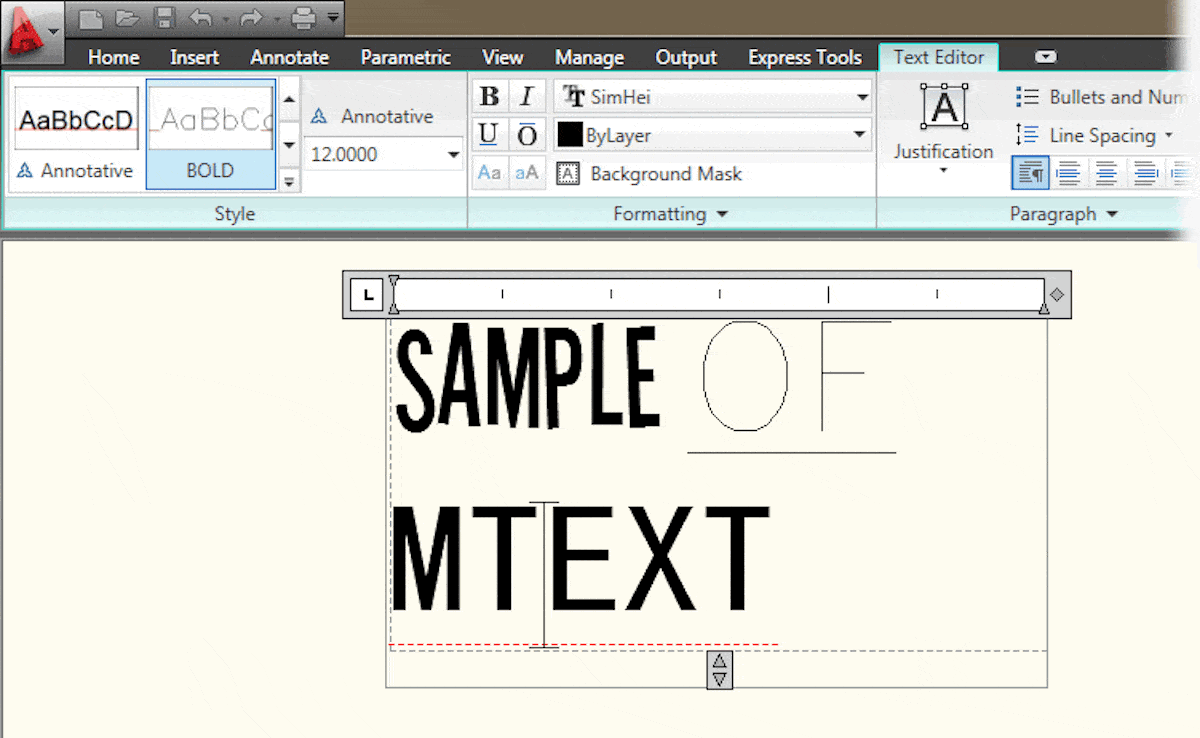 How to change font size in AutoCAD?