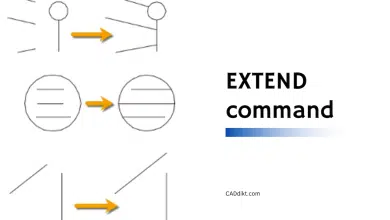 EXTEND Command autocad