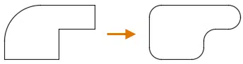 Example fillet polyline