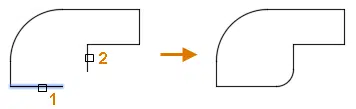 FILLET COMMAND example