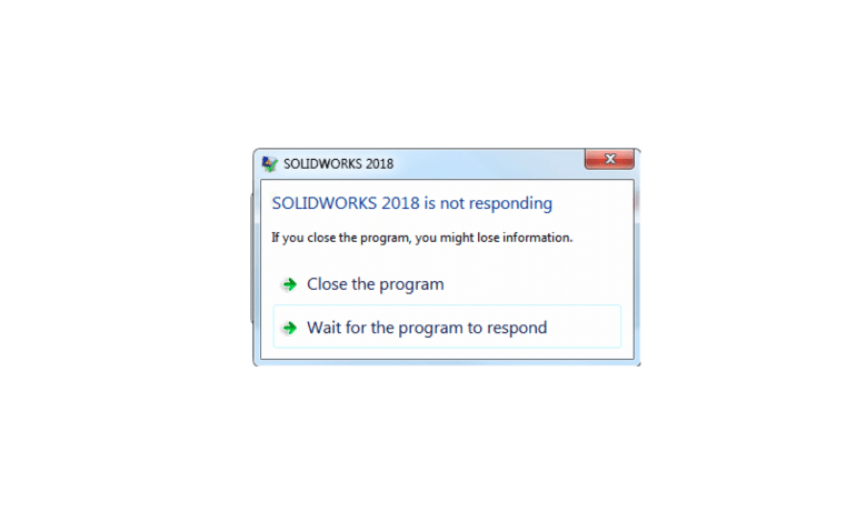 Guide to Fix solidworks is Not Responding Issues