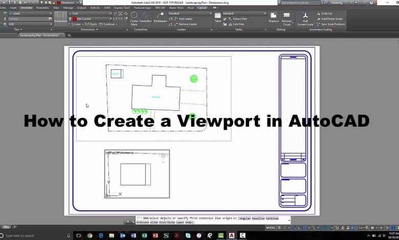How to Create a Viewport in AutoCAD