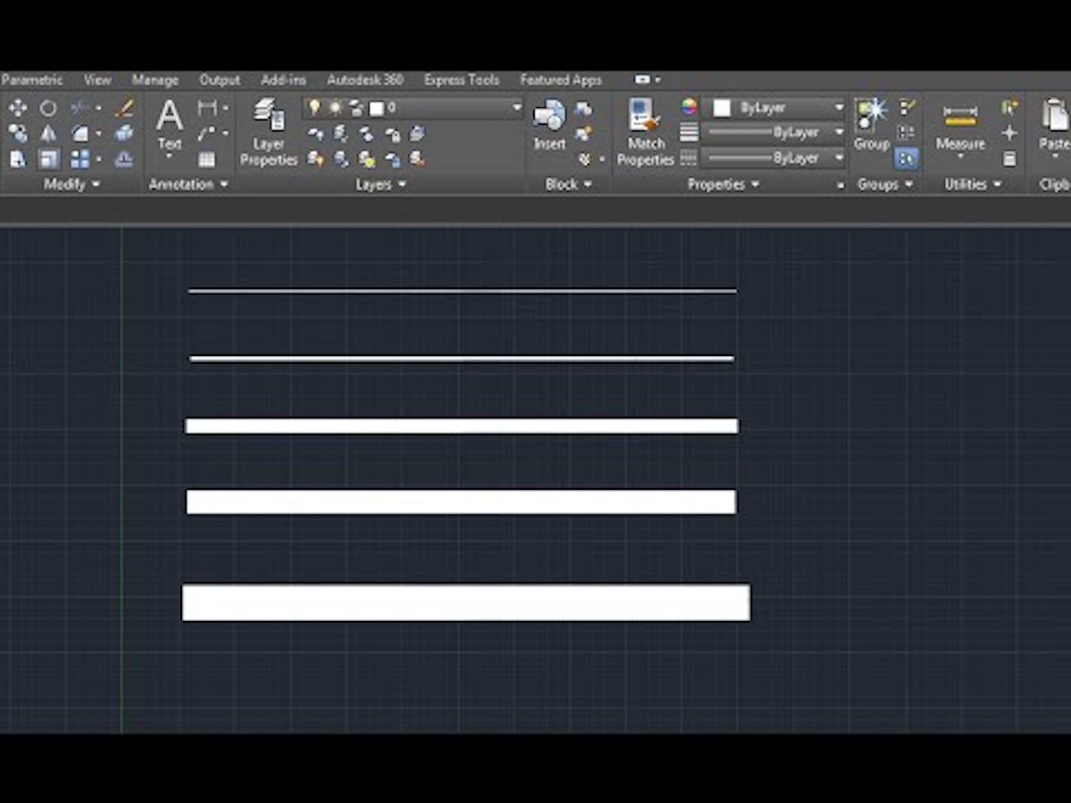 How to Display Line Thickness in AutoCAD Step by step CADdikt