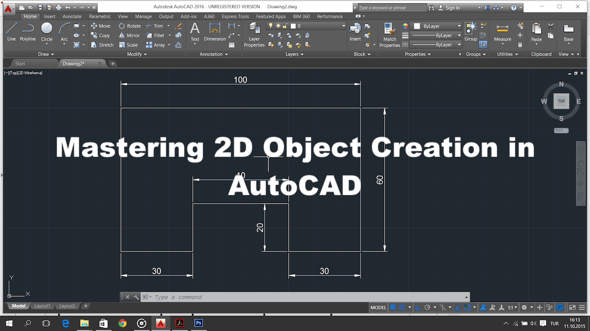 Mastering 2D Object Creation in AutoCAD: A Comprehensive Guide - CADdikt