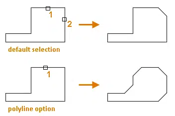 chamfer a polyline