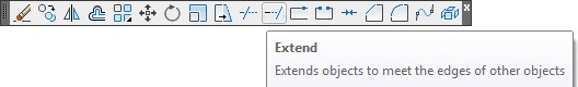 extend command tootbar