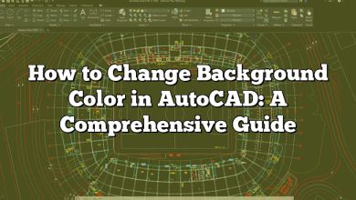 How to Change Background Color in AutoCAD: A Comprehensive Guide