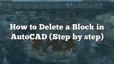 How to Delete a Block in AutoCAD (Step by step)