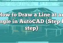 How to Draw a Line at an Angle in AutoCAD (Step by step)