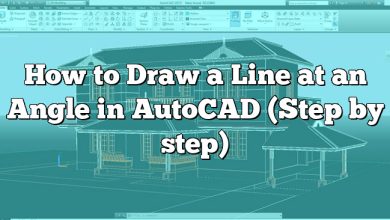 How to Draw a Line at an Angle in AutoCAD (Step by step)