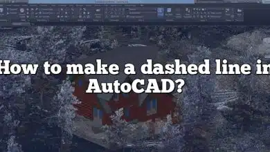 How to make a dashed line in AutoCAD?