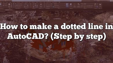 How to make a dotted line in AutoCAD? (Step by step)