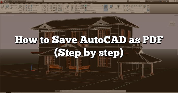 How To Save Autocad As Pdf