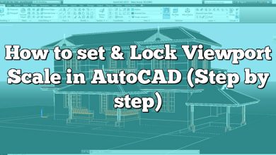 How to set & Lock Viewport Scale in AutoCAD (Step by step)