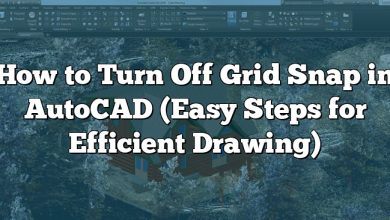 How to Turn Off Grid Snap in AutoCAD (Easy Steps for Efficient Drawing)