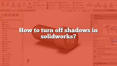How to turn off shadows in SolidWorks?