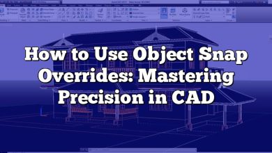 How to Use Object Snap Overrides: Mastering Precision in CAD