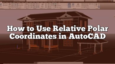 How to Use Relative Polar Coordinates in AutoCAD