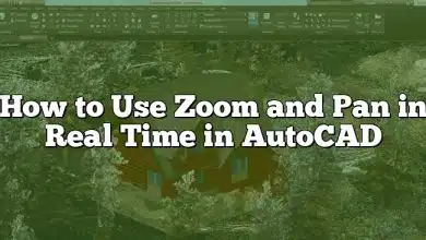 How to Use Zoom and Pan in Real Time in AutoCAD