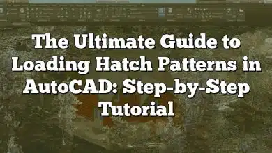 The Ultimate Guide to Loading Hatch Patterns in AutoCAD: Step-by-Step Tutorial