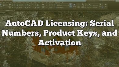 AutoCAD Licensing: Serial Numbers, Product Keys, and Activation